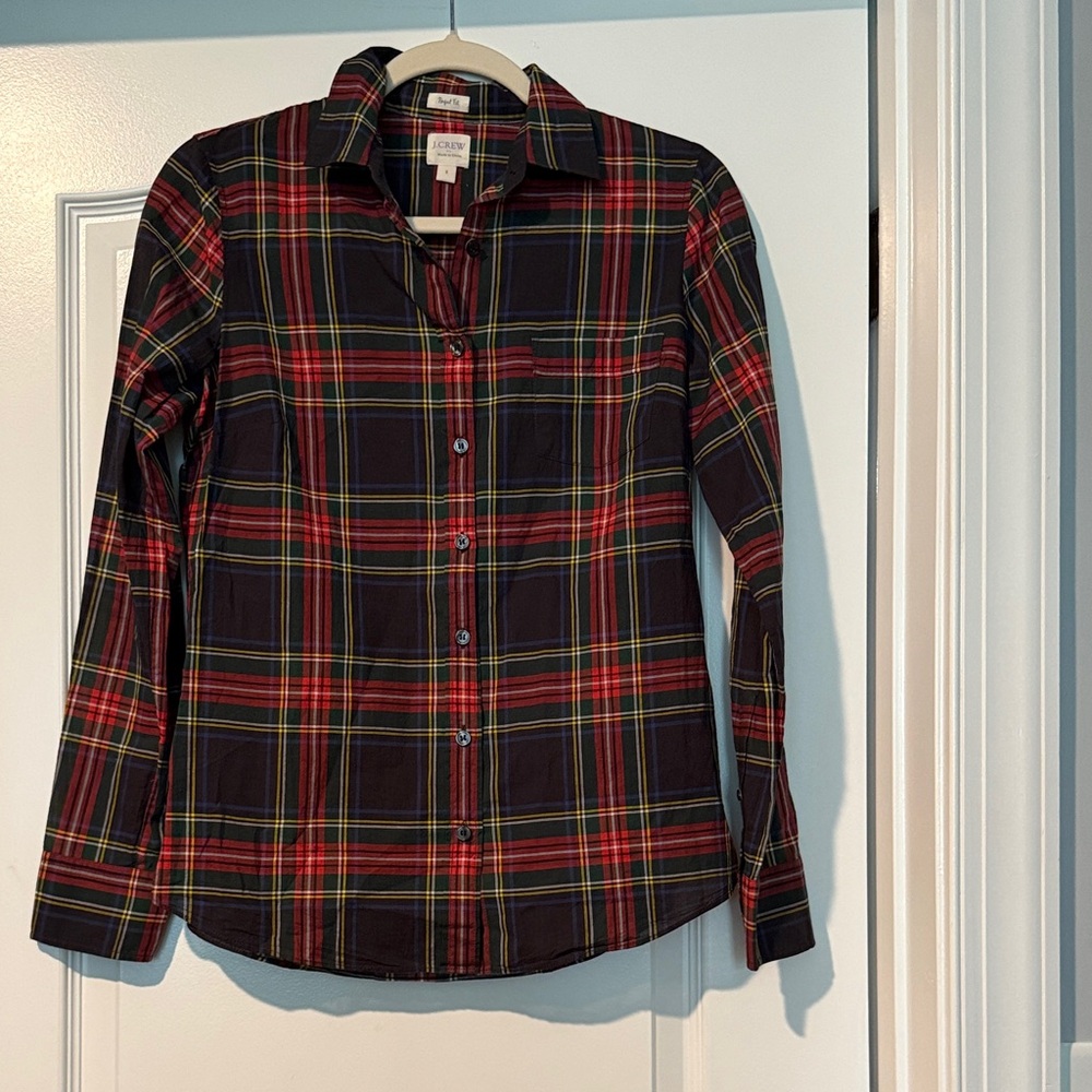 J. Crew Multicolor Plaid Shirt